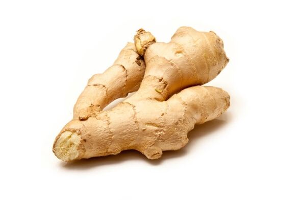 Ginger root - a natural aphrodisiac, is a component of gels for penis enlargement